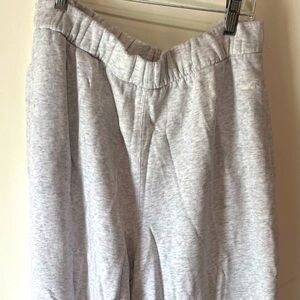 TWO PAIRS hollister large joggers gray and black